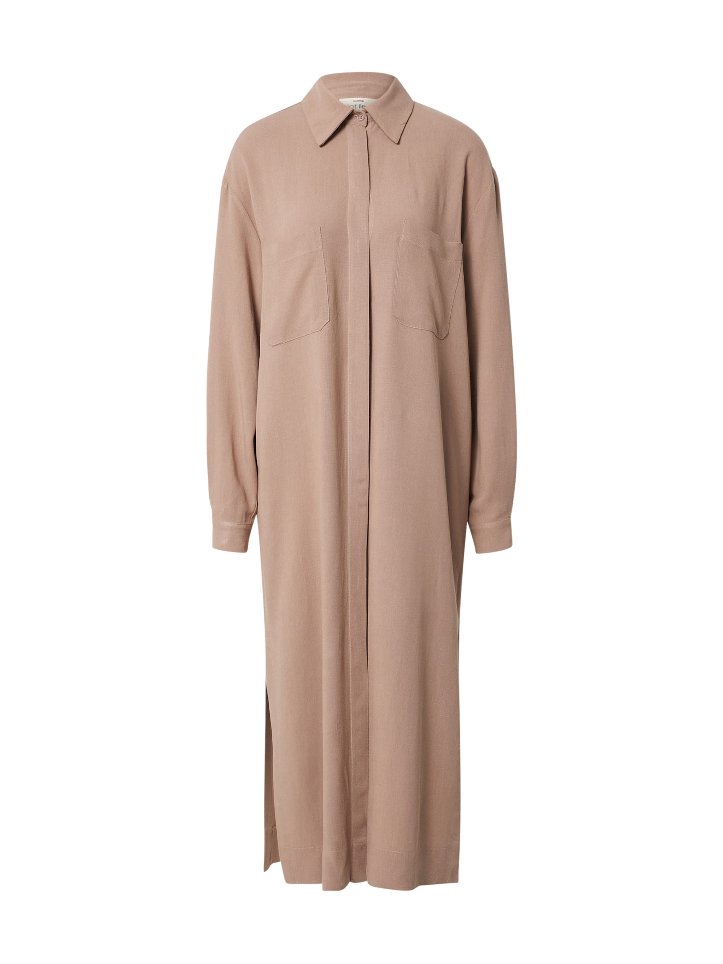 A LOT LESS Robe-chemise &#x27;Valeria&#x27; en taupe, Vue avec produit