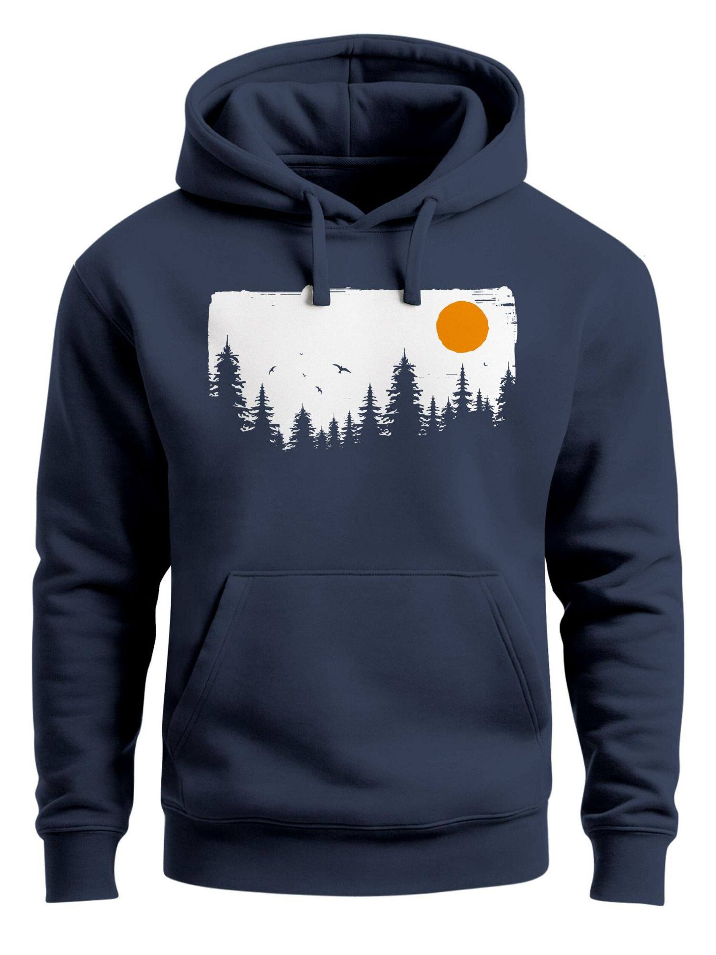 Neverless Sweatshirt 'Forest' in Blue: front