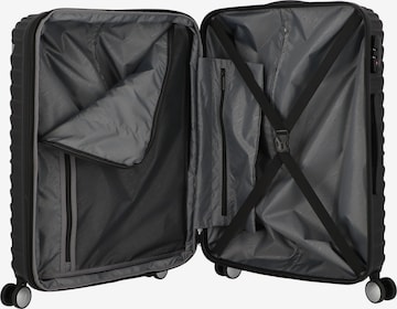 American Tourister Trolley 'Mickey Clouds' in Schwarz