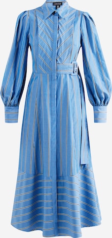 Karen Millen Shirt Dress in Blue: front