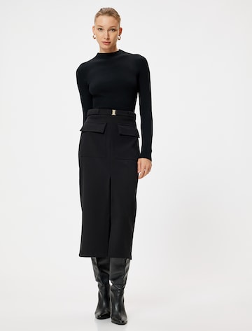 Koton Sweatshirt in Black: front