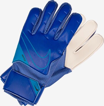 Guanti sportivi 'Goalkeeper Match' di NIKE in blu: frontale