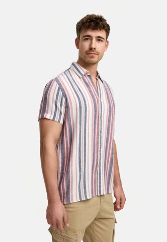 INDICODE JEANS Regular fit Overhemd 'Kiss' in Rood