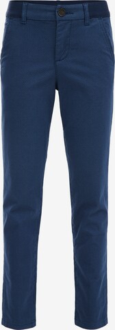 WE Fashion Slim fit Pants in Blue: front