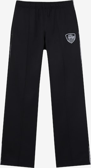 Pantaloni Pull&Bear pe negru / alb, Vizualizare produs