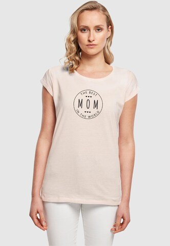 Merchcode Shirt 'Mothers Day - The Best Mom' in Roze: voorkant