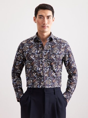 Coupe slim Chemise business 'Schwarze Rose' SEIDENSTICKER en mélange de couleurs : devant