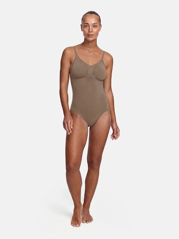 cfab Shaping bodysuit 'Bodysuit Sculpting Shapewear mit Slip' in Brown