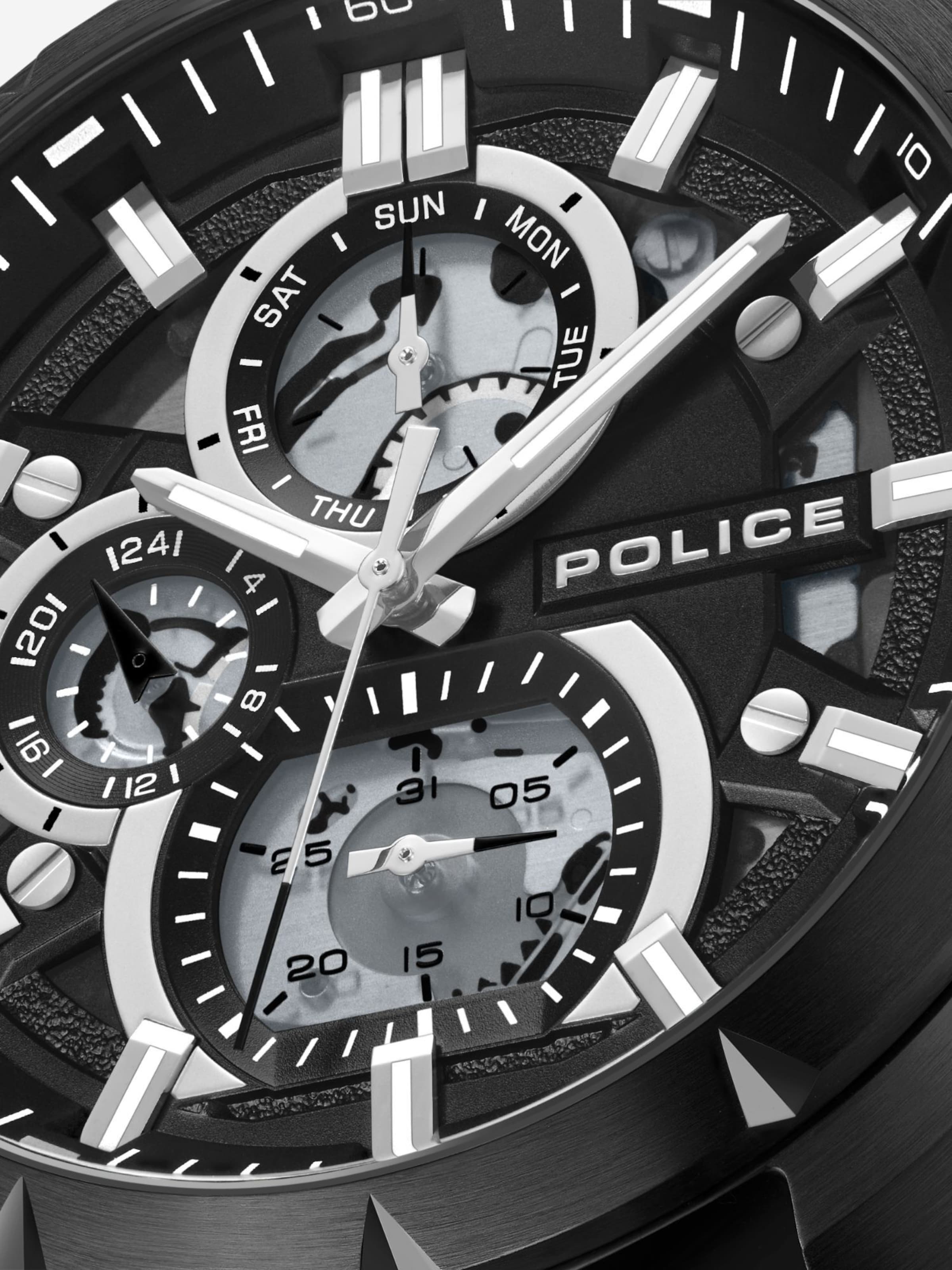 POLICE Analog watch ' Neist ' in Black