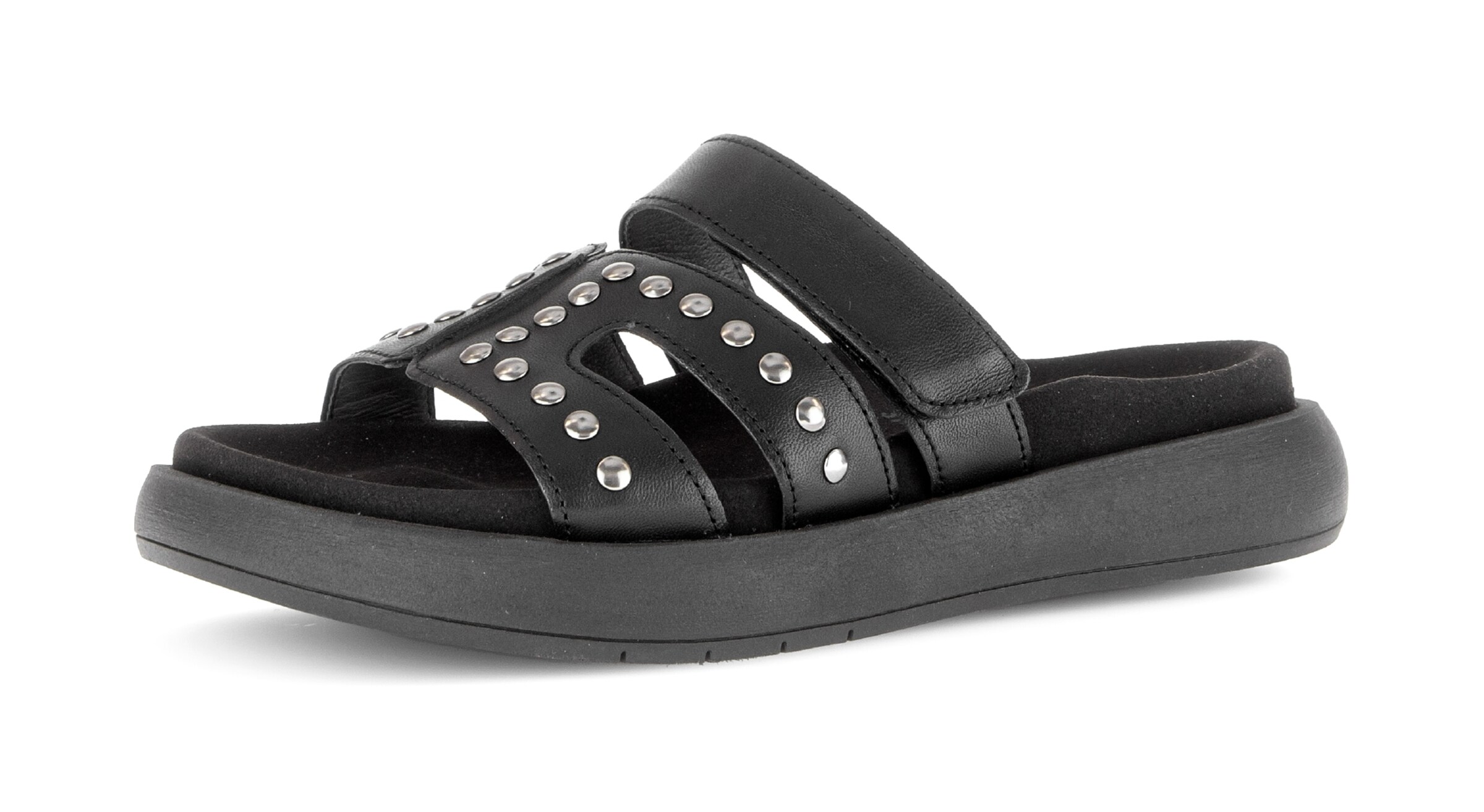 GABOR Mules in Black: front