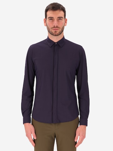 Distretto12 Regular fit Overhemd 'Tew' in Blauw: voorkant