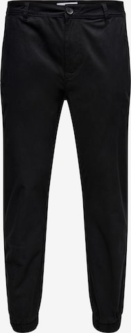 Only & Sons Chino Pants 'CAM' in Black: front