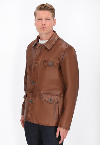 DreiMaster Vintage Jacket in Braun: Vorderseite