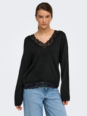 ONLY Sweater 'ONLCLOVER' in Black: front