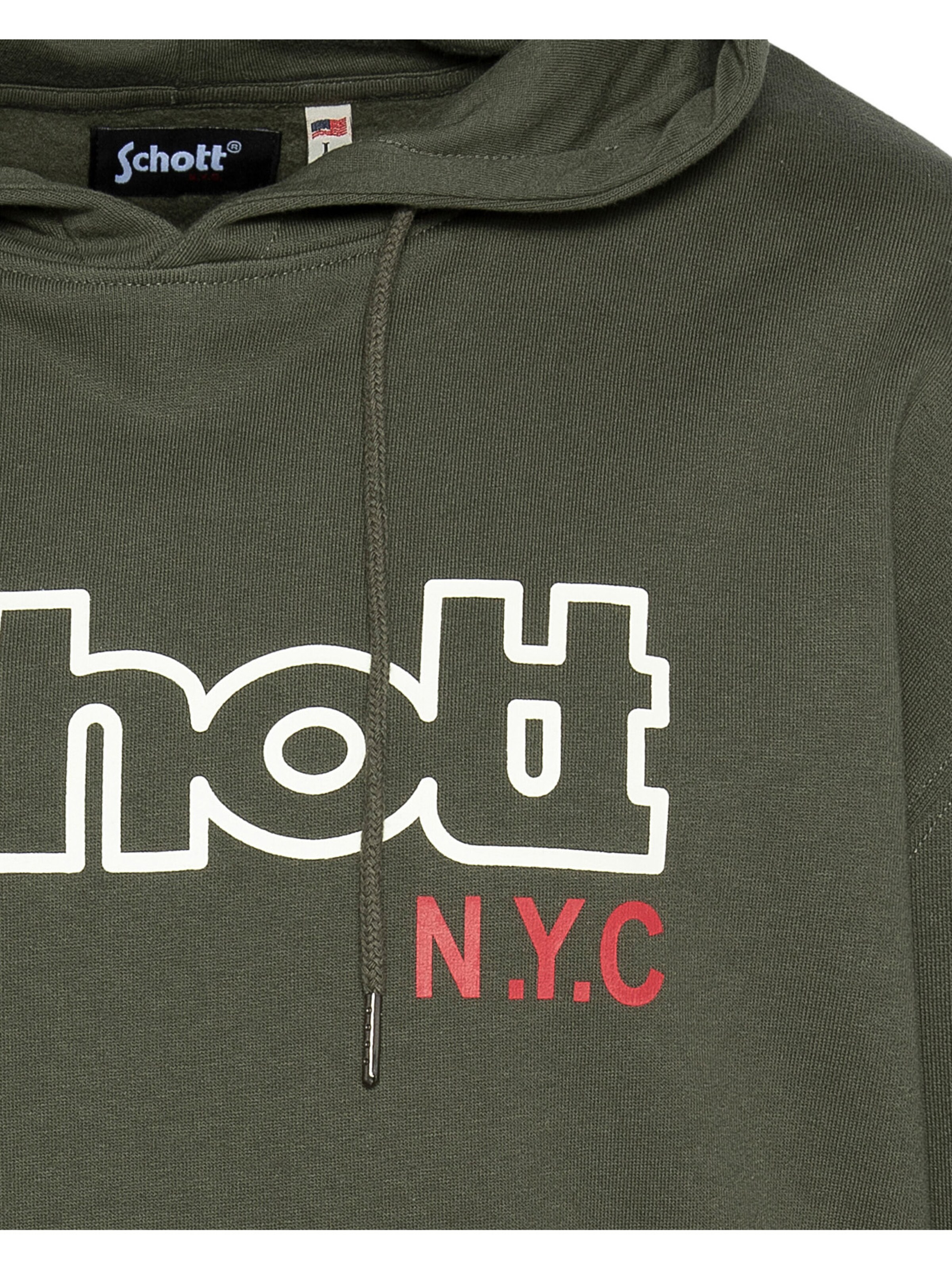 Schott NYC Sweatshirt‌‌‌‌‌‌‌ in Grün