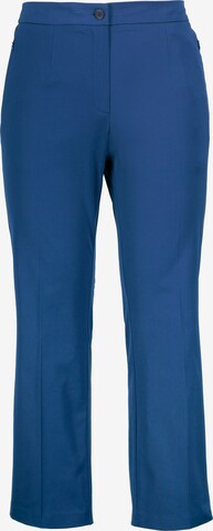 Ulla Popken Regular Bügelfaltenhose  '800762' in Blau: predná strana