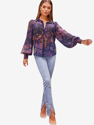 Chi Chi London Blouse in Blue