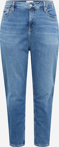 Calvin Klein Curve Loosefit Jeans in Blauw: voorkant