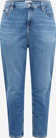 Calvin Klein Curve Loosefit Jeans i blå: framsida