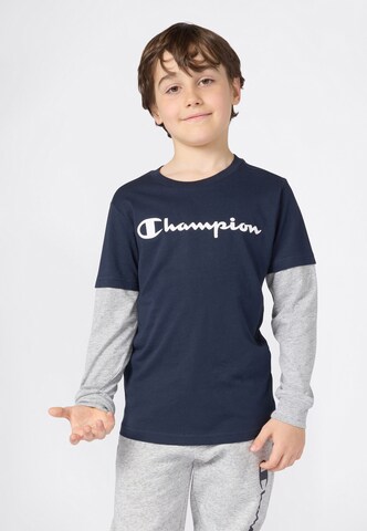Champion - Camisola em azul: frente