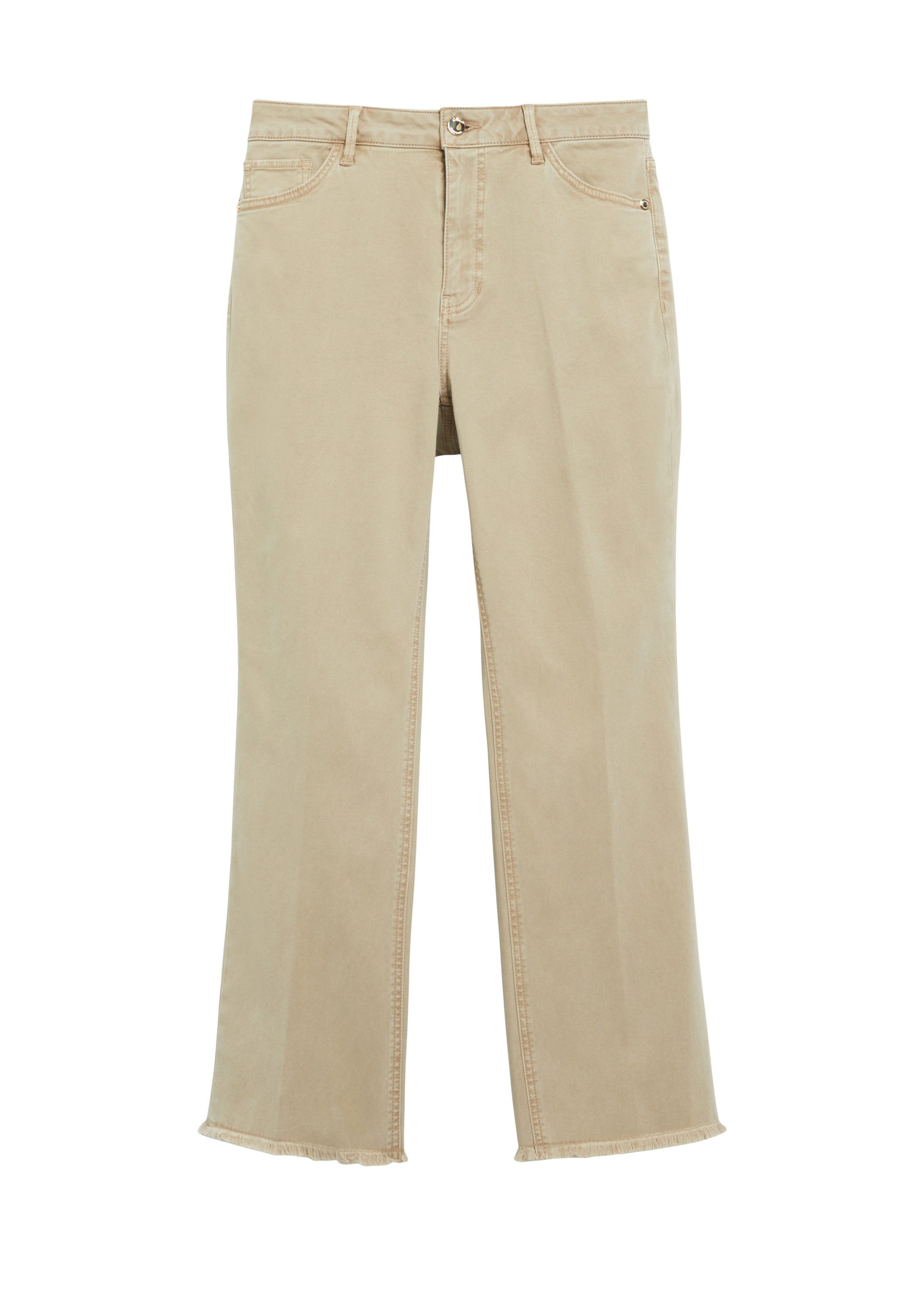 s.Oliver Tapered Jeans 'Karolin' in Beige: voorkant