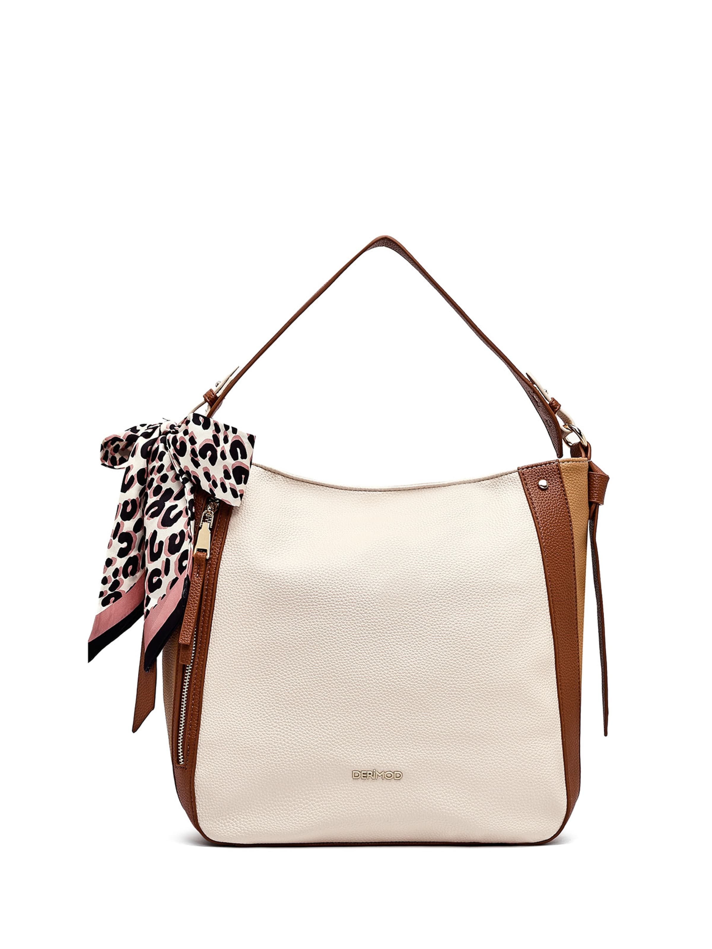 Derimod Schultertasche in Beige