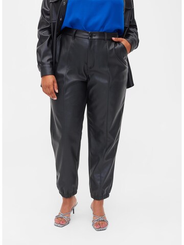 Regular Pantalon 'JKIMRA' Zizzi en noir : devant