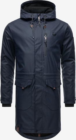 STONE HARBOUR Ανοιξιάτικο και φθινοπωρινό παλτό 'Verdaan' σε μπλε: μπροστά