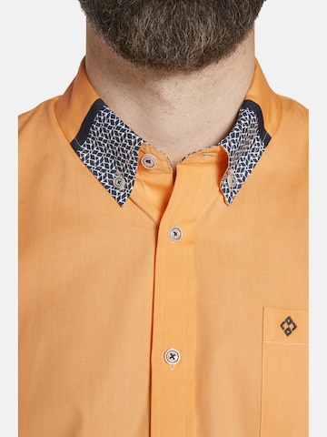 Charles Colby Comfort fit Button Up Shirt ' Duke Grayson ' in Orange