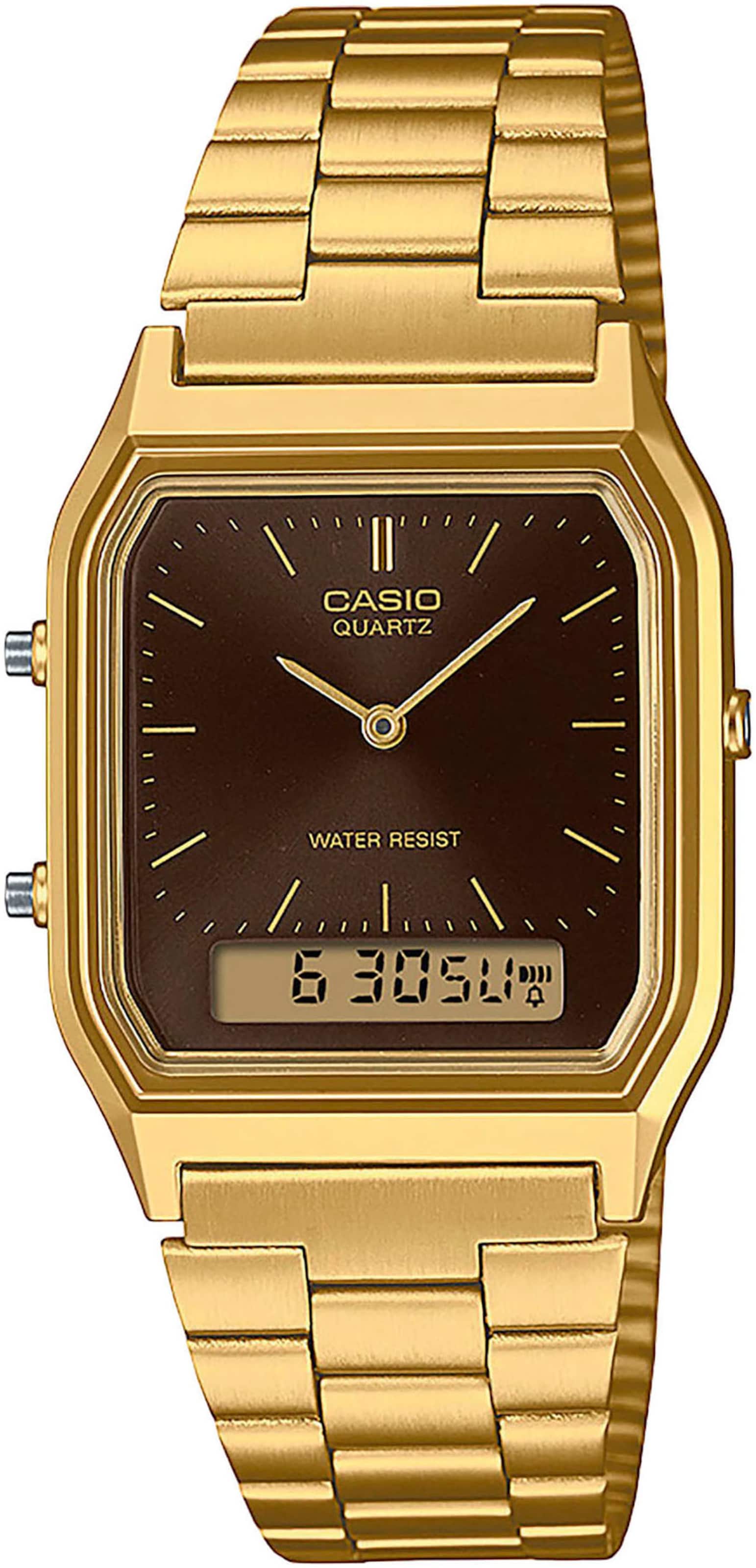 CASIO VINTAGE Analog Watch in Gold: front
