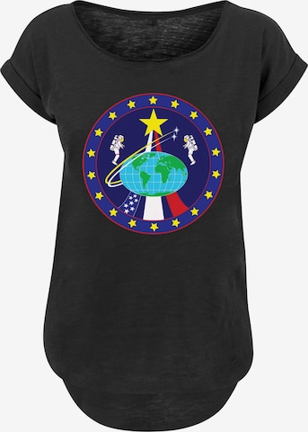 F4NT4STIC T-Shirt 'NASA Classic Globe Astronauts' in Schwarz: predná strana