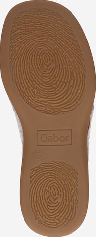 GABOR T-Bar Sandals in Beige