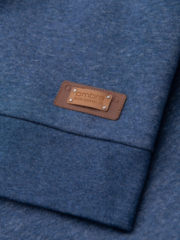 Ombre Sweatvest 'OM-SSZP-0186' in Blauw
