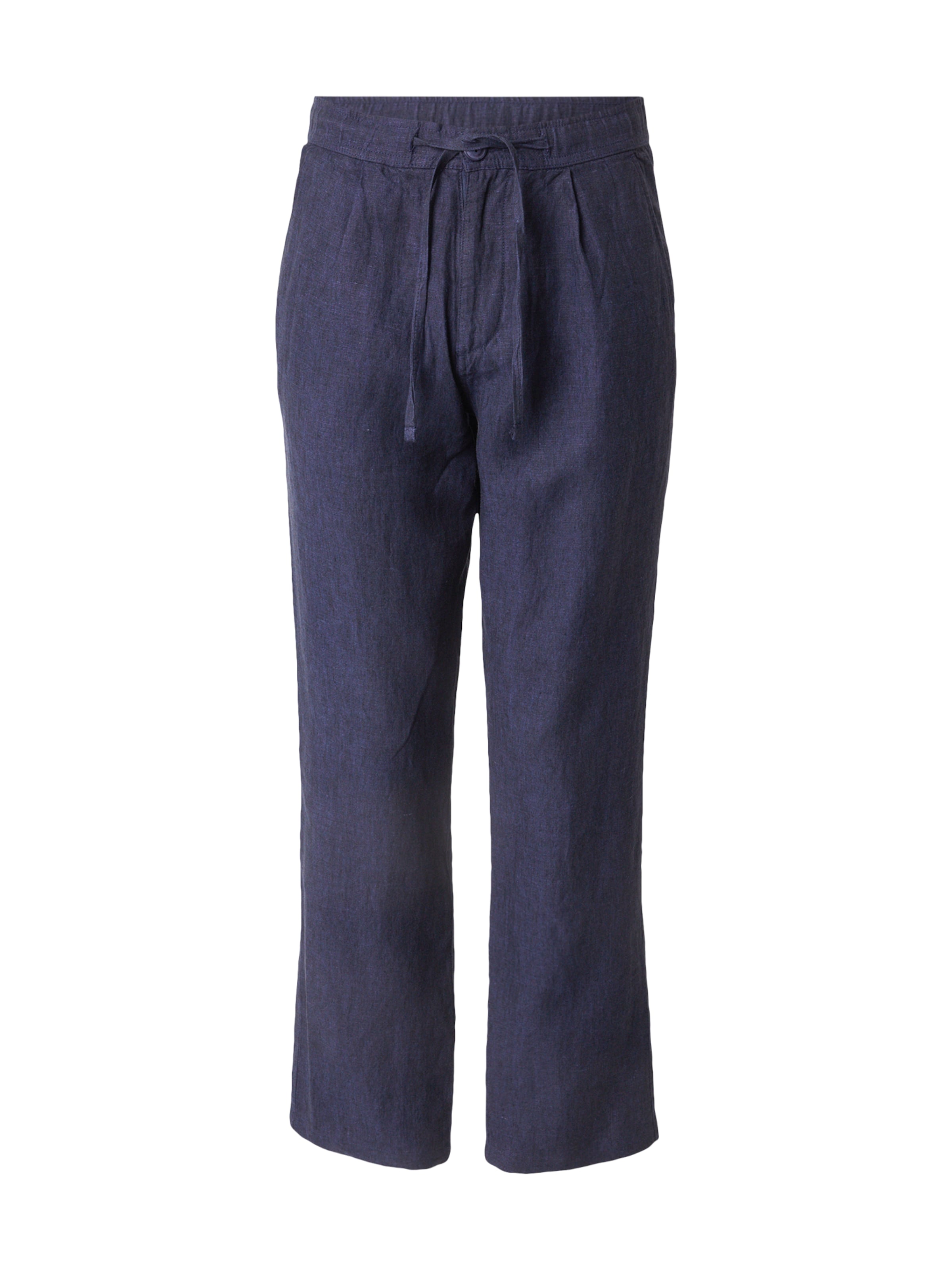 KnowledgeCotton Apparel Normalny krój Cygaretki w kolorze niebieski: przód