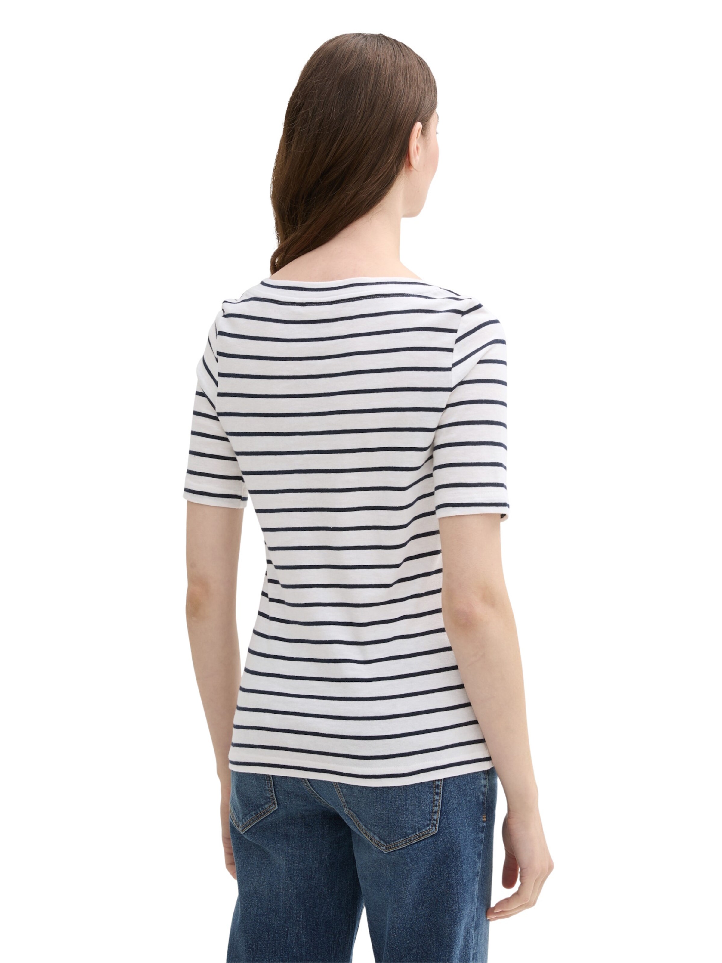 TOM TAILOR T-Shirt in Weiß