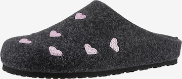 Bio Life Hausschuh in Schwarz: Vorderseite