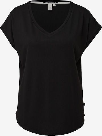 QS - Camiseta en negro: frente