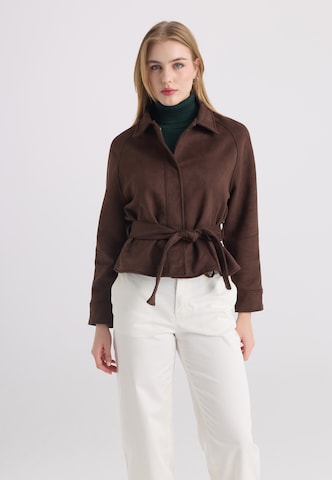 Felix Hardy Between-Season Jacket in Brown
