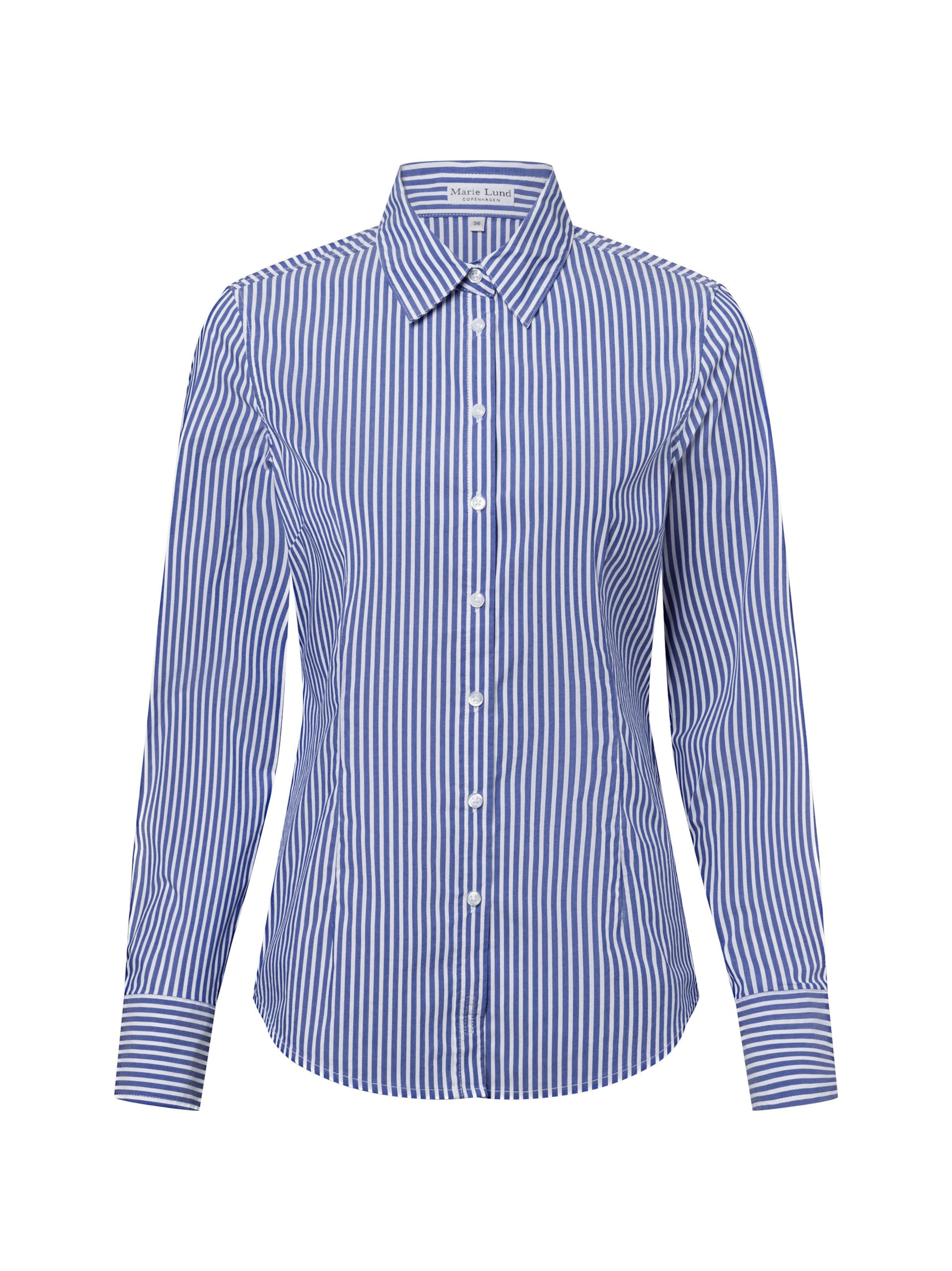 Marie Lund Bluse in Blau: Vorderseite