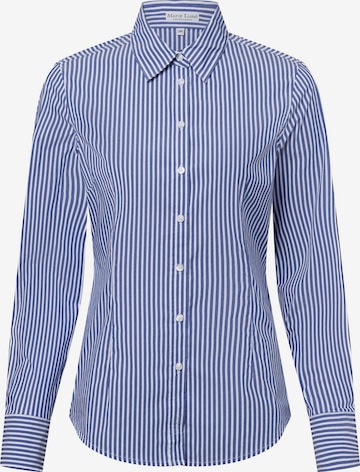 Marie Lund Bluse in Blau: Vorderseite
