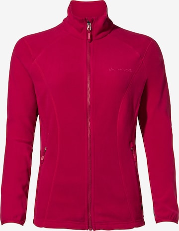 VAUDE Athletic Fleece Jacket ' Rosemoor ' in Red: front