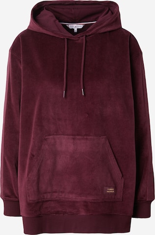 Sweat-shirt TOMMY HILFIGER en rouge : devant