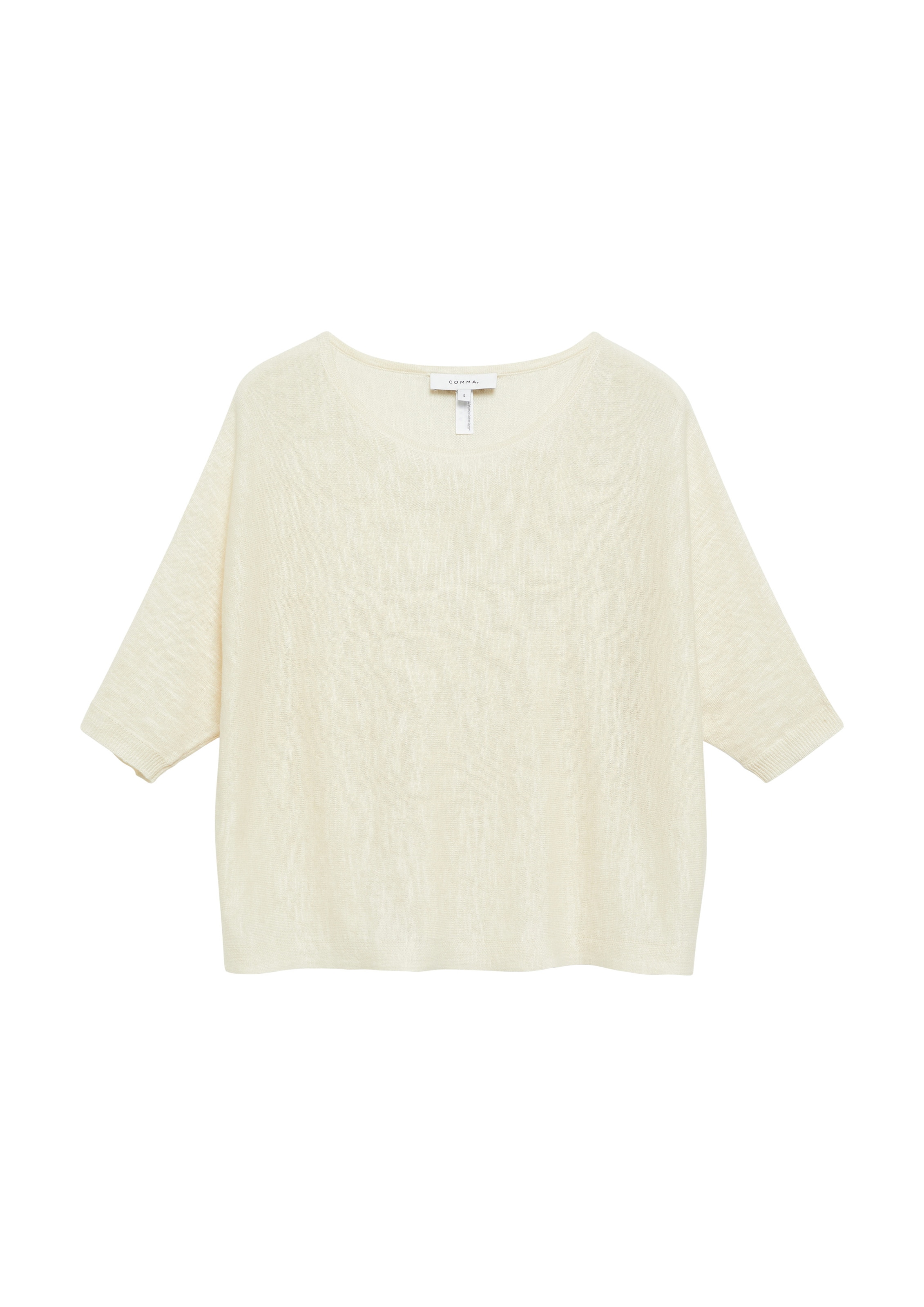 COMMA Strickpullover in Beige: Vorderseite