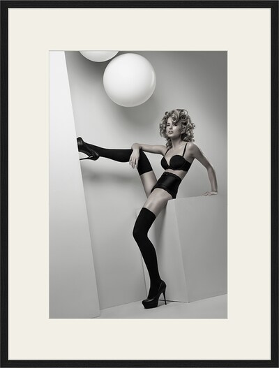 Liv Corday Bild  'Black lingerie' in nude / hellgrau / schwarz / weiß, Produktansicht