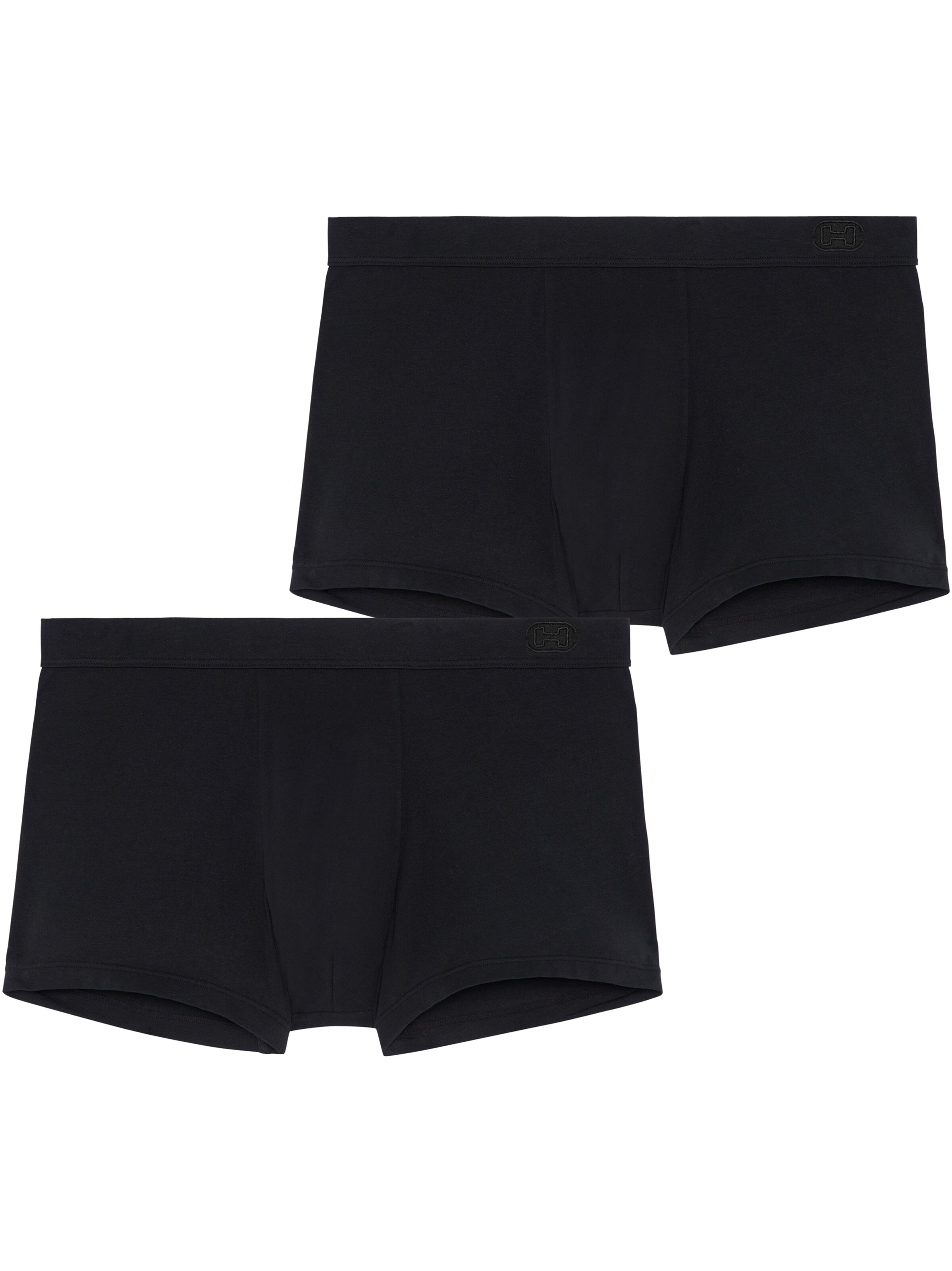 HOM Boxer shorts ' Supreme Cotton ' in Black: front