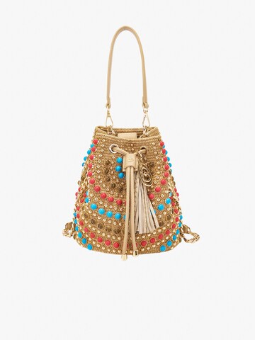 La Carrie Schoudertas in Beige: voorkant