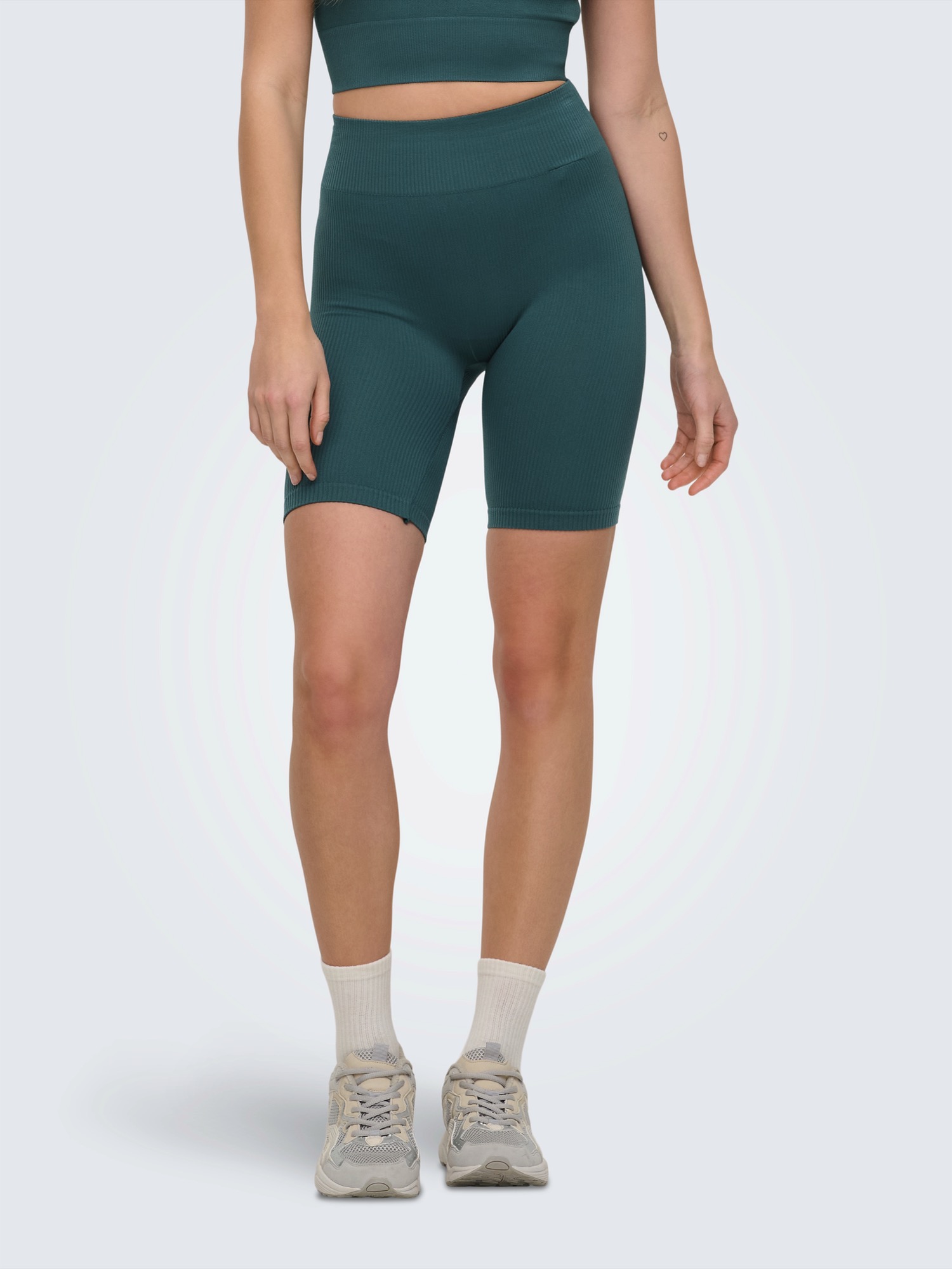 TARSE Bermuda Donna In Cotone Taglie Forti (3XL) – Pantaloncini Lunghi Al Ginocchio Con Tasche, Per Yoga E Casual