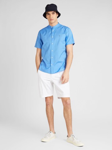 TOMMY HILFIGER Regular fit Button Up Shirt 'Flex' in Blue