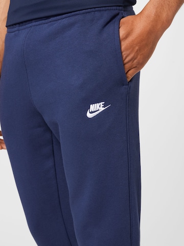 Nike Sportswear Štandardný strih Nohavice 'CLUB FLEECE' - Modrá