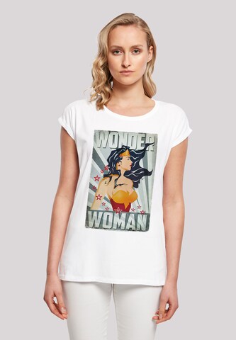 T-shirt 'Wonder Woman' F4NT4STIC en blanc : devant